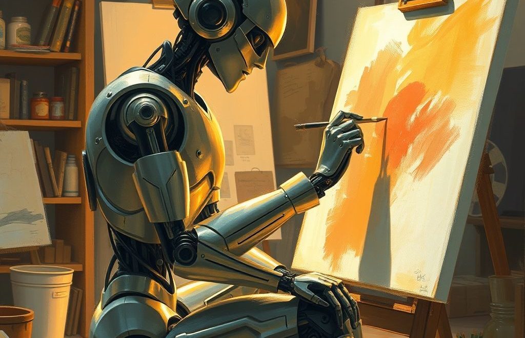 هوش مصنوعی و خلاقیت: آیا ربات‌ها می‌توانند هنرمند باشند؟